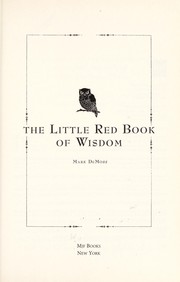 Front cover of The little red book of wisdom by Mark DeMoss