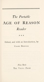 Front cover of The portable Age of reason reader by Crane Brinton