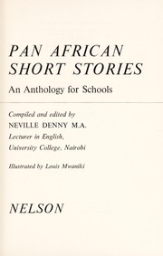 Front cover of Pan-African Short Stories by Neville Denny