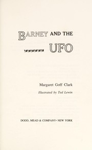 Front cover of Barney and the UFO by Margaret Goff Clark