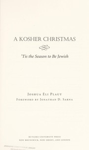 Front cover of A Kosher Christmas by Joshua Eli Plaut