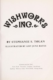 Front cover of Wishworks, Inc by Stephanie S. Tolan