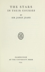 Cover of The stars in their courses by James Hopwood Jeans