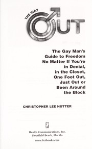 Cover of The way out by Christopher Lee Nutter