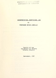 Cover of Interpretation, skepticism, law by Brian Langille