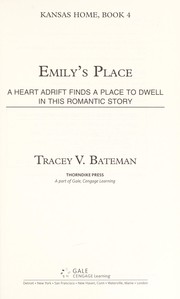 Front cover of Emily's place by Tracey Victoria Bateman