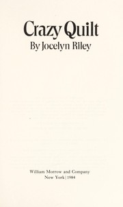 Cover of Crazy quilt by Jocelyn Riley