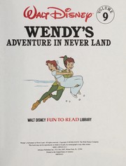 Front cover of Wendy's adventure in never land by Walt Disney