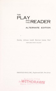 Cover of The play and the reader by Stanley Lewis Johnson