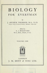Cover of Biology for everyman by J. Arthur Thomson