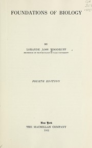 Cover of Foundations of biology by Lorande Loss Woodruff