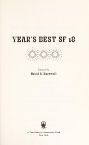 Front cover of Year's best SF 18 by David G. Hartwell