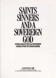 Front cover of Saints, Sinners and a Sovereign God by Joann Cairns