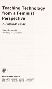 Front cover of Teaching technology from a feminist perspective by Joan Rothschild