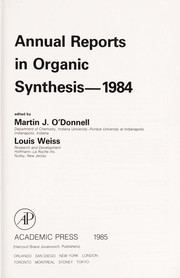 Front cover of Annual reports in organic synthesis--1984 by Unknown