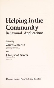 Front cover of Helping in the Community by Garry Martin