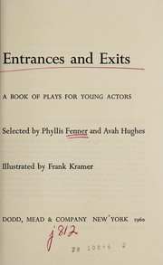 Cover of Entrances and exits by Phyllis R. Fenner