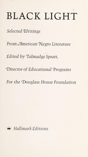 Cover of Black light by Talmadge Spratt