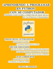 Cover of Aprendiendo a programar en Python con mi computador by Sergio Rojas