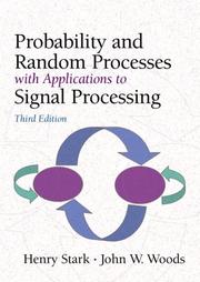 Cover of Probability and Random Processes with Applications to Signal Processing (3rd Edition) by John W. Woods