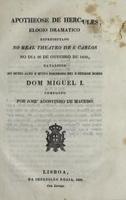 Cover of Apotheose de Hercules by José Agostinho de Macedo