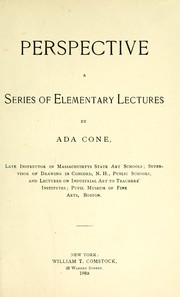 Front cover of Perspective, a series of elementary lectures by Ada Cone
