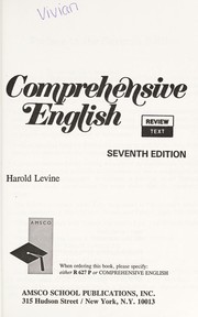 Cover of Comprehensive English by Harold Levine