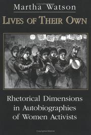 Front cover of Lives of their own by Martha Watson