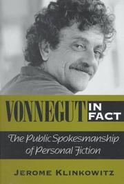 Cover of Vonnegut in fact by Jerome Klinkowitz