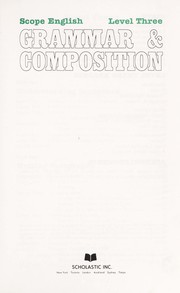 Cover of Scope English by Scholastic Book Services