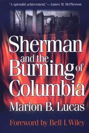 Front cover of Sherman and the Burning of Columbia by Marion Brunson Lucas