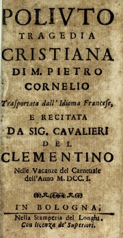 Cover of Polivto by Pierre Corneille