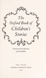 Front cover of The Oxford book of children's stories by Jan Mark