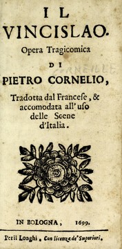 Cover of Il Vincislao by Pierre Corneille
