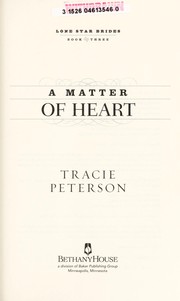 Front cover of A matter of heart by Tracie Peterson