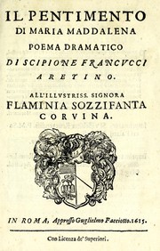 Front cover of Il pentimento di Maria Maddalena by Scipione Francucci