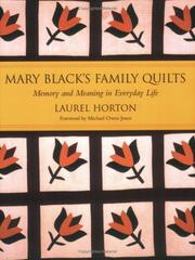Front cover of Mary Black's family quilts by Laurel Horton