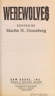 Front cover of Werewolves by Martin H. Greenberg