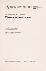 Cover of An educator's guide to classroom assessment by Terry Tenbrink