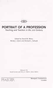 Front cover of Portrait of a profession by Wendy J. Glenn