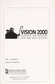 Cover of Vision 2000 by Joe A. Harding
