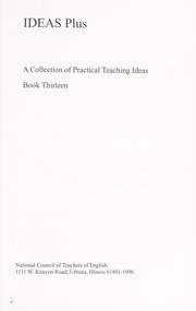 Cover of Ideas Plus Book 13 by National Council of Teachers of English.