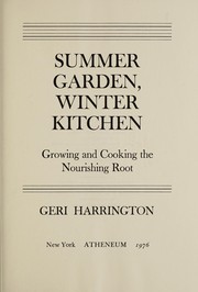 Cover of Summer garden, winter kitchen by Geri Harrington