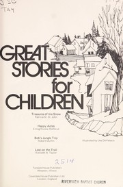 Front cover of Great stories for children by Kenneth Nathaniel Taylor