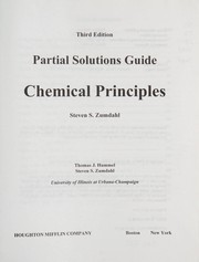 Front cover of Partial solutions guide : Chemical principles ; third edition / Steven S. Zumdahl by Thomas J. Hummel