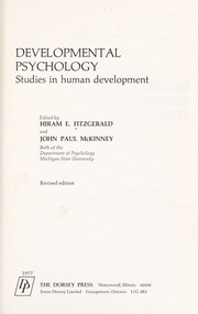 Cover of Developmental psychology by Hiram E. Fitzgerald