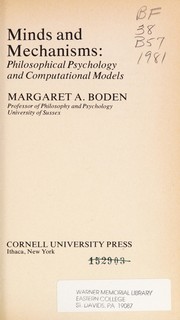 Front cover of Minds and mechanisms by Margaret A. Boden