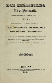 Front cover of Don Sebastiano, rè di Portogallo by Gaetano Donizetti