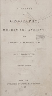 Front cover of Elements of geography by Joseph E. Worcester