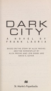 Cover of Dark city by Frank Lauria